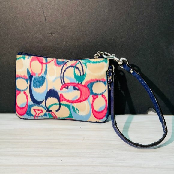 COACH Multicolor  Zip Top Small 49494 IKAT Signature C Nylon - Picture 1 of 6